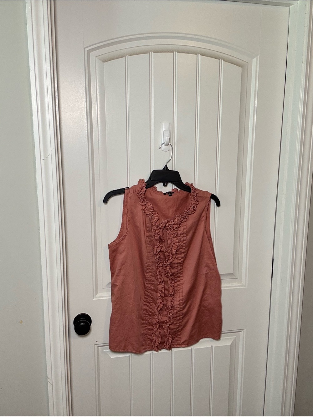 Talbots Dusty Rose Ruffle-Front Sleeveless Camisole
